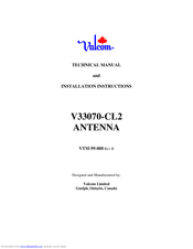 Valcom V33070-CL2 Technical Manual And Installation Instructions