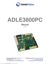 ADL Embedded Solutions ADLE3800PC Manual