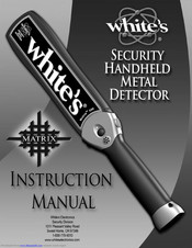 White's Conquistador 100 Instruction Manual
