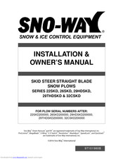 Sno-Way 32CSKD Series Installation & Owner's Manual