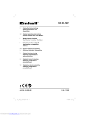EINHELL GC-SA 1231 Original Operating Instructions