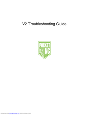 Pocket NC V2 Troubleshooting Manual