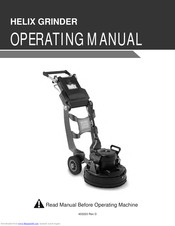 National Flooring Equipment HELIX Operating Manual