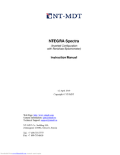 NT-MDT NTEGRA Spectra Instruction Manual