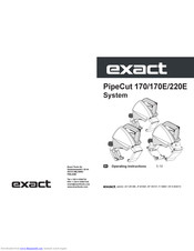 eXact PipeCut 170E Operating Instructions Manual