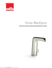 Oras Medipro 5523F Installation And Maintenance Manual