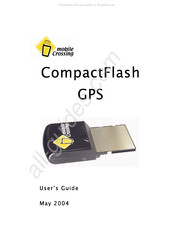 Mobile Crossing COMPACTFLASH GPS User Manual