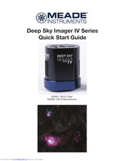 Meade Deep Sky Imager Monochrome IV Series Quick Start Manual