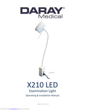 DARAY X210 LED Operating & Installation Manual