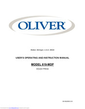 Oliver MODEL 619-MDP Instruction Manual