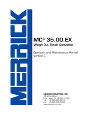 MERRICK MC3 35.00.EX Operation And Maintenance Manual