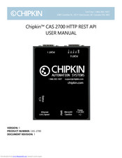 Chipkin CAS 2700 User Manual