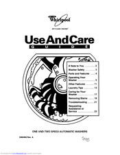 Whirlpool 3LBR8255DQ0 Use And Care Manual