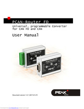 Peak PCAN-Router FD User Manual