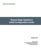 Nasuni Edge Initial Configuration Manual