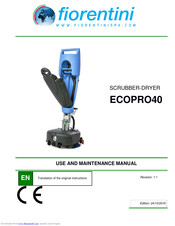 FIORENTINI ECOPRO40 Use And Maintenance Manual