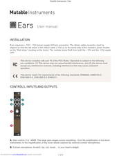 Mutable Instruments Ears User Manual