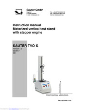 Sauter TVO-S Series Instruction Manual