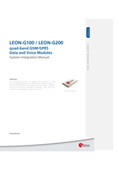 u-blox LEON-G200 System Integration Manual