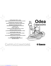 Saeco Odea Cappuccino Operating Instructions Manual