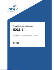 PERCo IC02.1 Assembly And Operation Manual