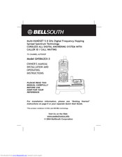 BellSouth GH5862EX-3 Owner's Manual Installation And Operating Instructions