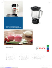 Bosch MUZ9MX1 Instruction Manual