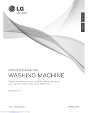 LG WM2240CS Owner's Manual