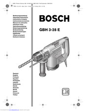 Bosch GBH 3-28 E Operating Instructions Manual