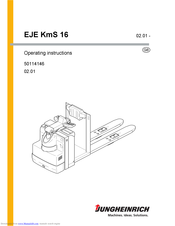 Jungheinrich EJE KmS 16 Operating Instructions Manual