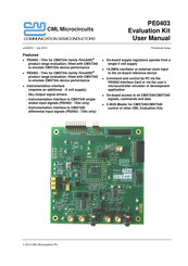CML Microcircuits PE0403 User Manual