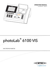wtw photoLab 6100 VIS Operating Manual