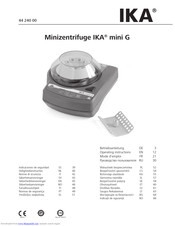 IKA mini G Manual