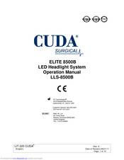 Cuda LLS-8500B Operation Manual