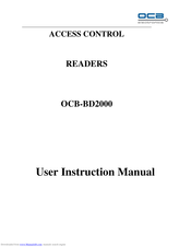 OCB OCB-BD2000 User Instruction Manual