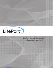 Organ Recovery Systems LifePort Kidney Transporter LKT101P Operator's Manual