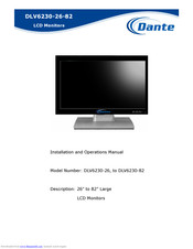 Dante DLV6230-82 Installation And Operation Manual