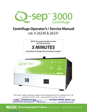 Restek Q-sep 3000 Operators & Service Manual