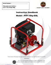 CET PFP-10hp-DSL Instruction Handbook Manual