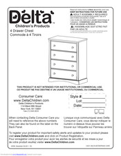 Delta Childrens Products 72106 Instructions For Use Manual