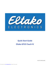 Eltako GFVS-Touch IV Quick Start Manual