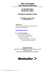 Weidmuller IE-SW-IP67-5M12 Hardware Installation Manual