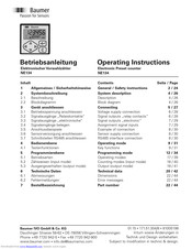 Baumer NE134 Operating Instructions Manual
