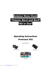 Arduino Classic Rev4 Operating Instructions Manual