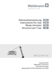 Waldmann SNLQ 54/2 Instructions For Use Manual