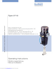 Burkert 2712 Series Operating Instructions Manual