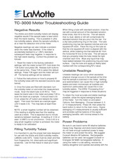 LaMotte TC-3000 Troubleshooting Manual