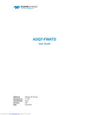 Teledyne SP Devices ADQ7-FWATD User Manual