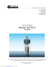Geokon 4675LV Instruction Manual