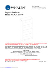 Whalen SPCA-LBKC Instruction Manual